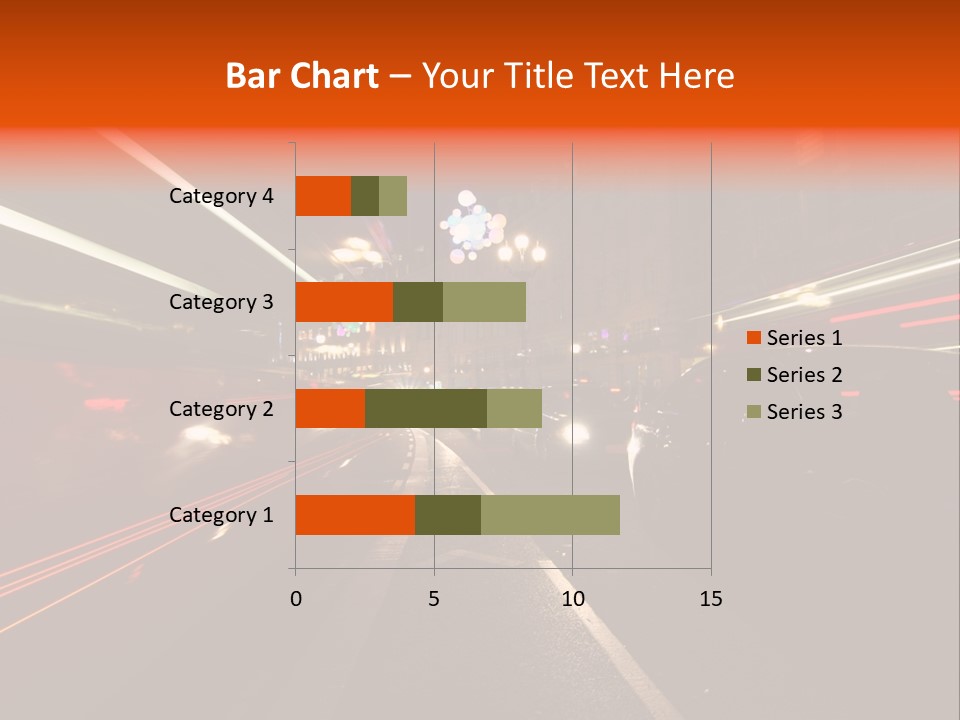 Lights Dusk Road PowerPoint Template