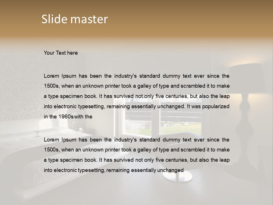 Flooring Bedroom Nobody PowerPoint Template