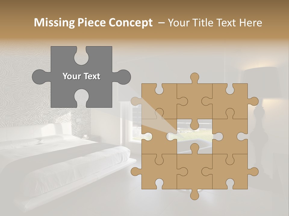 Flooring Bedroom Nobody PowerPoint Template