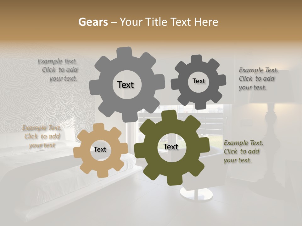 Flooring Bedroom Nobody PowerPoint Template