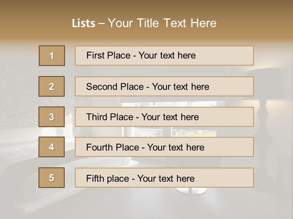 Flooring Bedroom Nobody PowerPoint Template