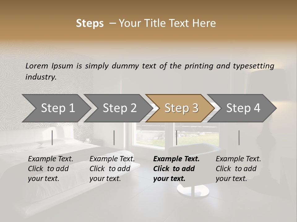Flooring Bedroom Nobody PowerPoint Template