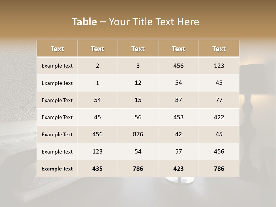 Flooring Bedroom Nobody PowerPoint Template