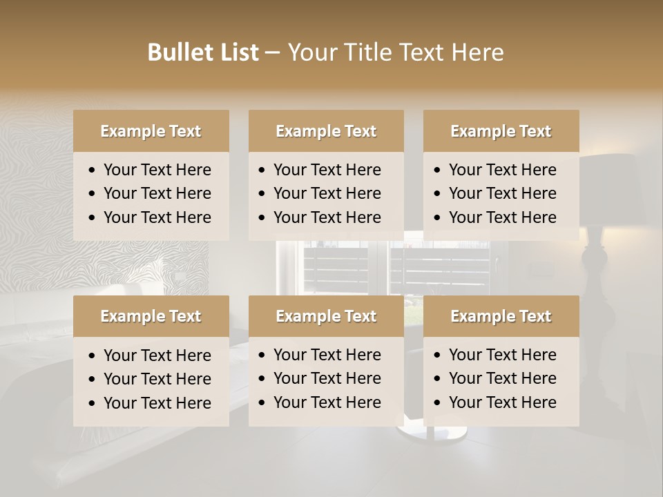 Flooring Bedroom Nobody PowerPoint Template