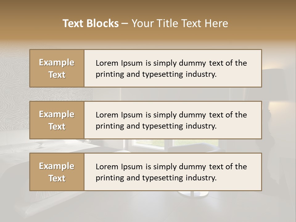 Flooring Bedroom Nobody PowerPoint Template