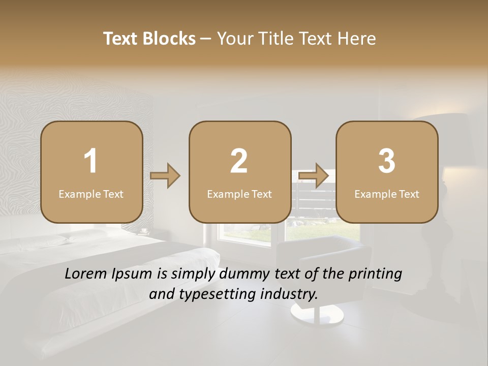 Flooring Bedroom Nobody PowerPoint Template