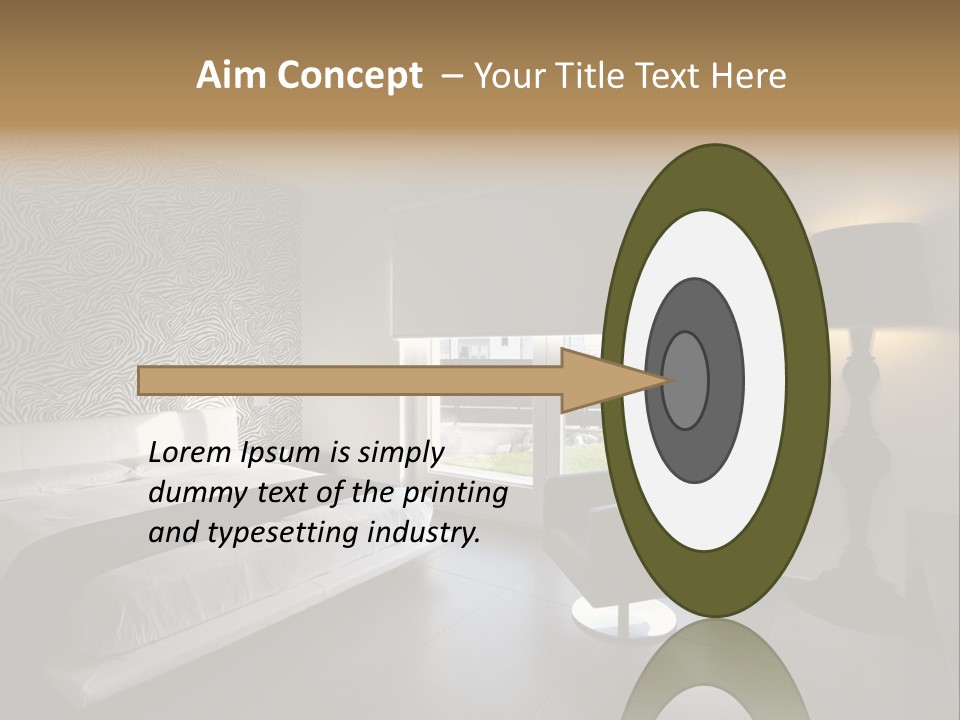 Flooring Bedroom Nobody PowerPoint Template