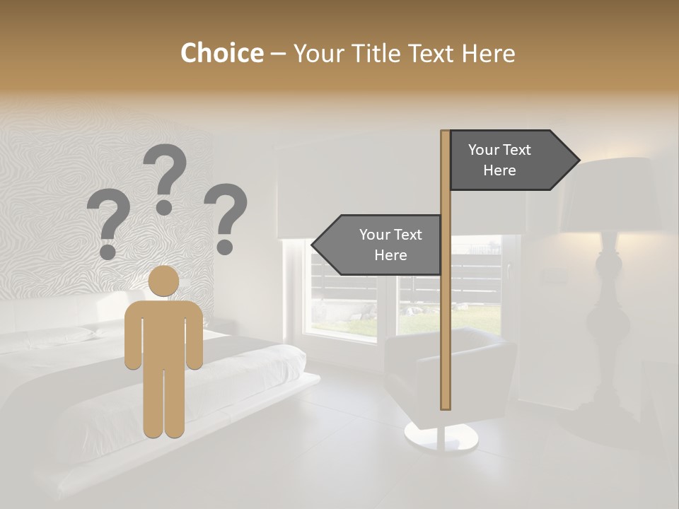 Flooring Bedroom Nobody PowerPoint Template