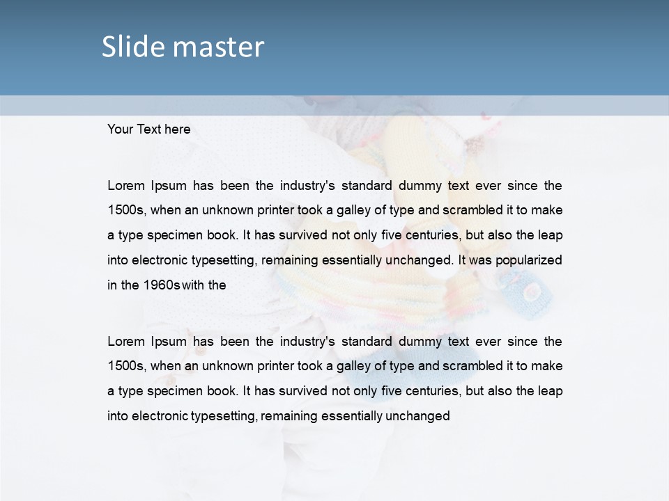 Childhood Female Lying PowerPoint Template