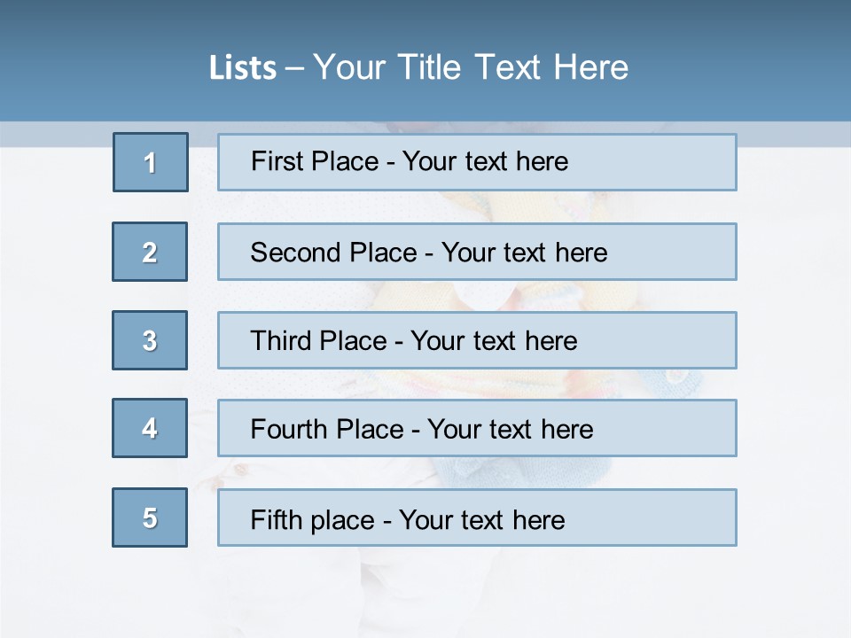 Childhood Female Lying PowerPoint Template