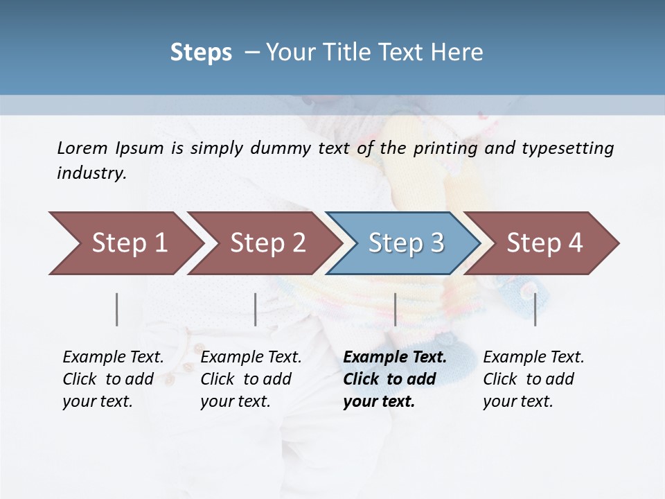 Childhood Female Lying PowerPoint Template