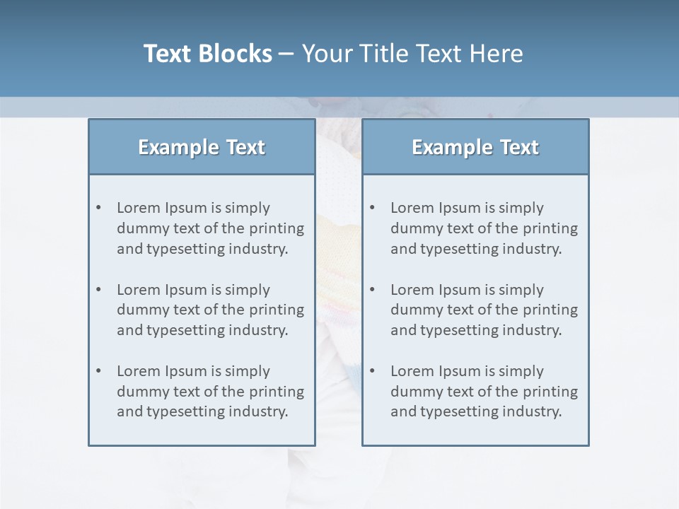 Childhood Female Lying PowerPoint Template