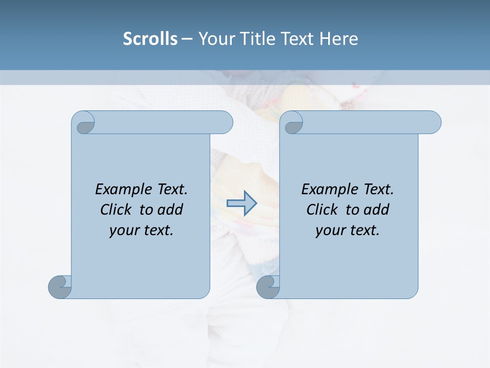 Childhood Female Lying PowerPoint Template