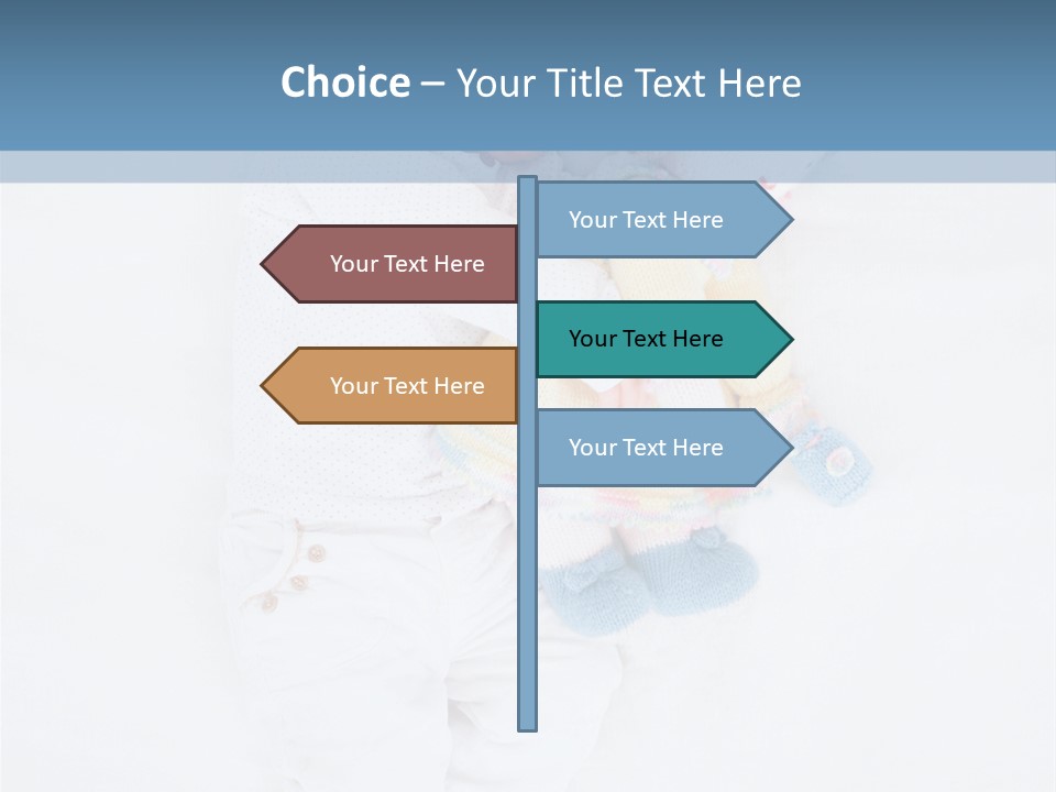 Childhood Female Lying PowerPoint Template