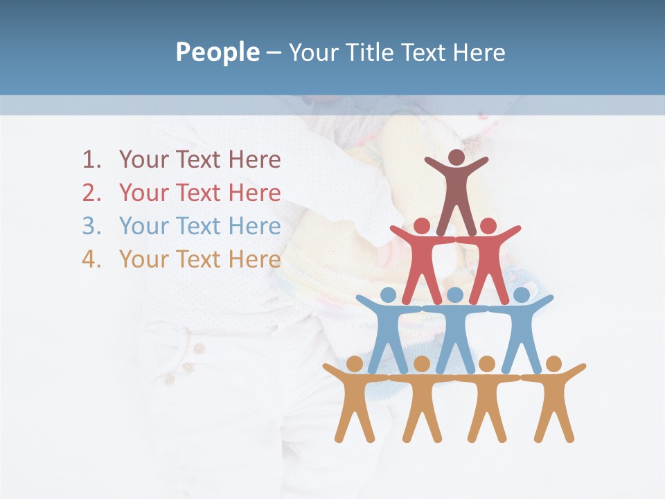 Childhood Female Lying PowerPoint Template