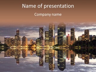 Landscape Black View PowerPoint Template