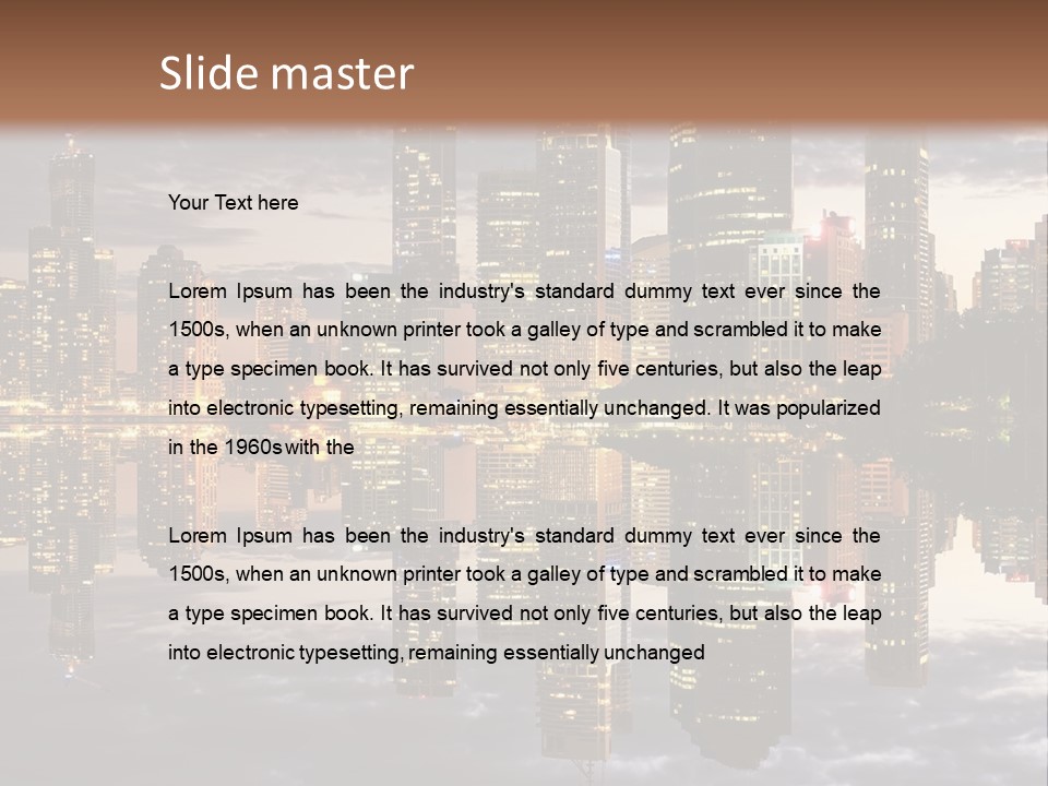 Landscape Black View PowerPoint Template