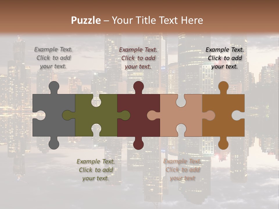 Landscape Black View PowerPoint Template