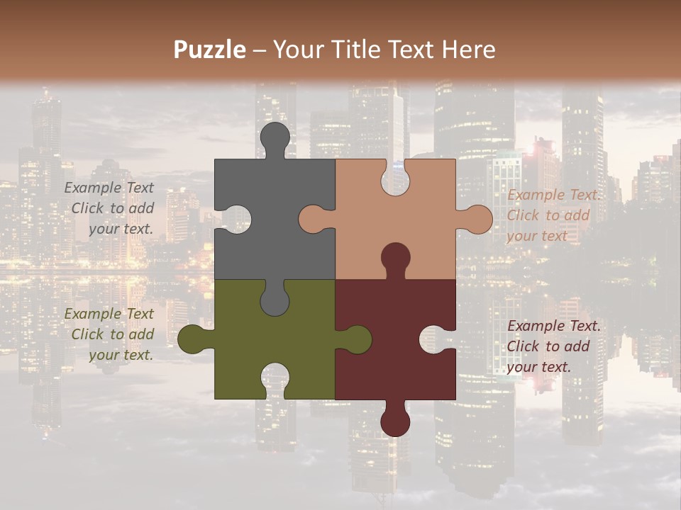 Landscape Black View PowerPoint Template