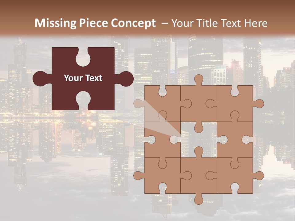 Landscape Black View PowerPoint Template