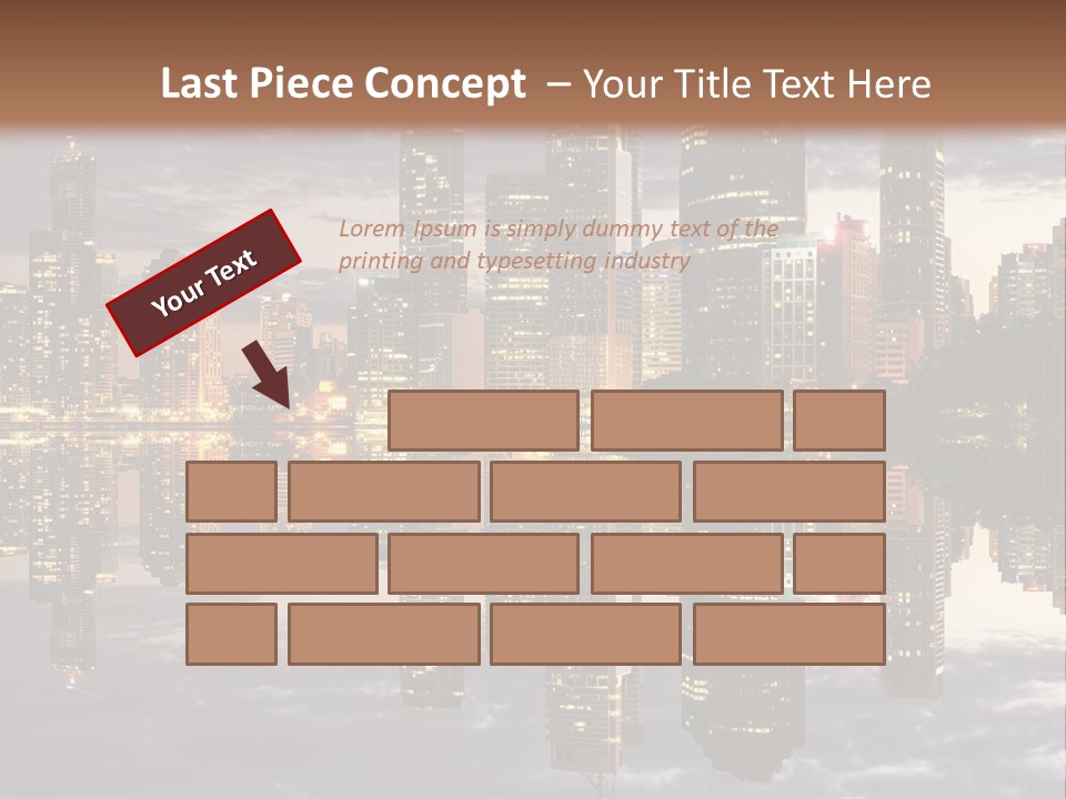 Landscape Black View PowerPoint Template