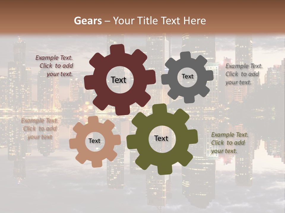 Landscape Black View PowerPoint Template