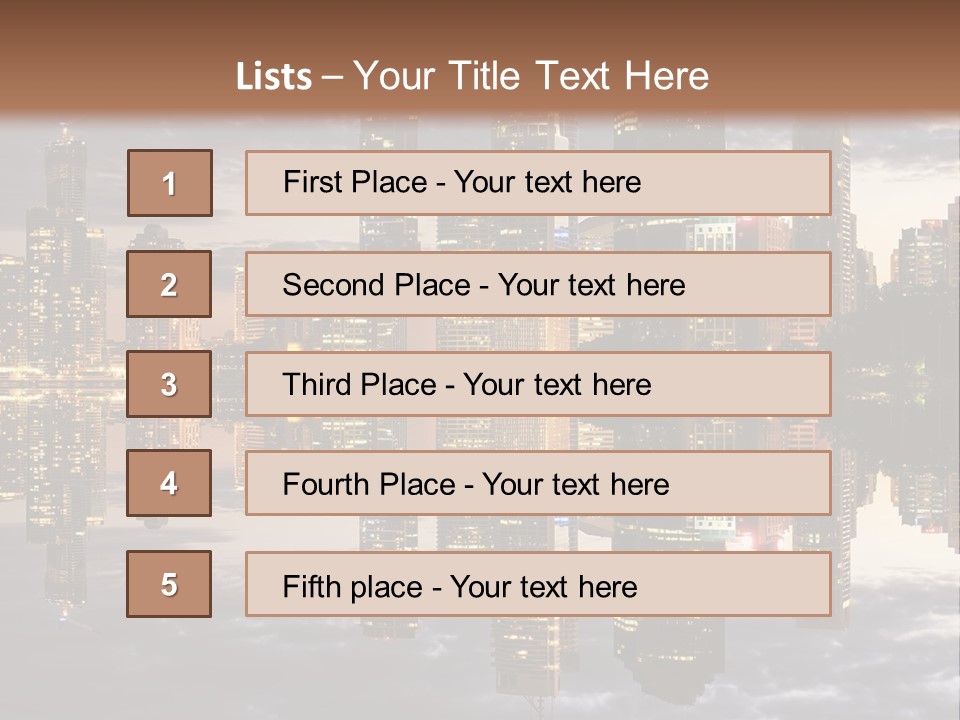 Landscape Black View PowerPoint Template
