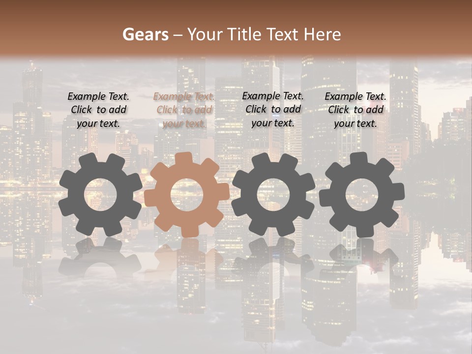 Landscape Black View PowerPoint Template