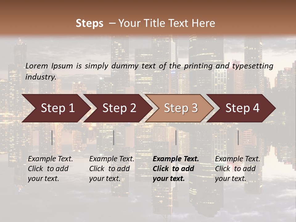 Landscape Black View PowerPoint Template