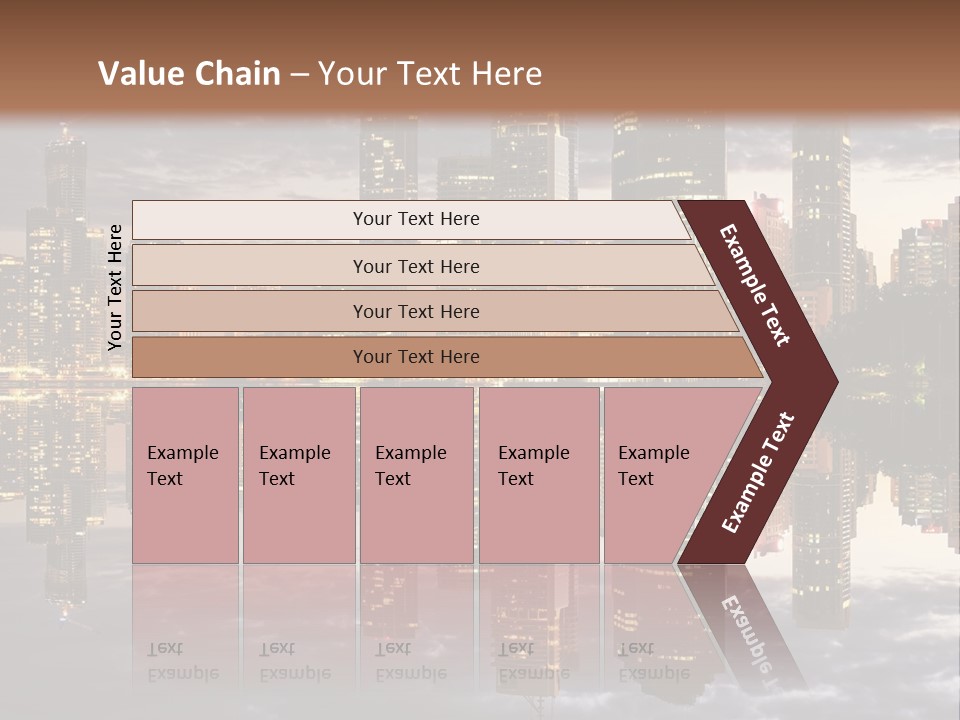 Landscape Black View PowerPoint Template