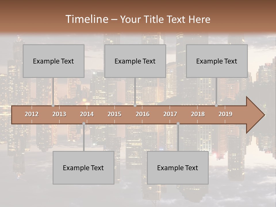 Landscape Black View PowerPoint Template