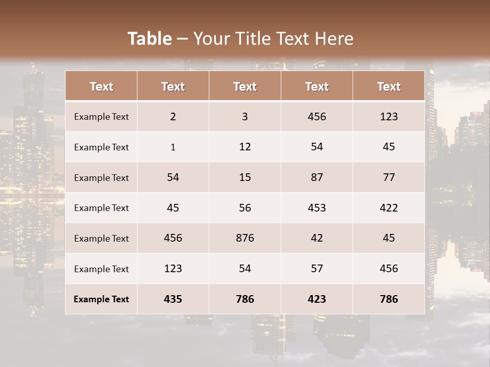 Landscape Black View PowerPoint Template