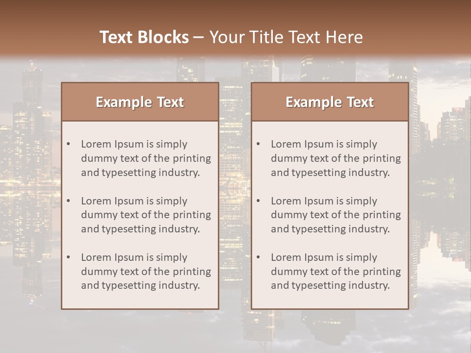 Landscape Black View PowerPoint Template
