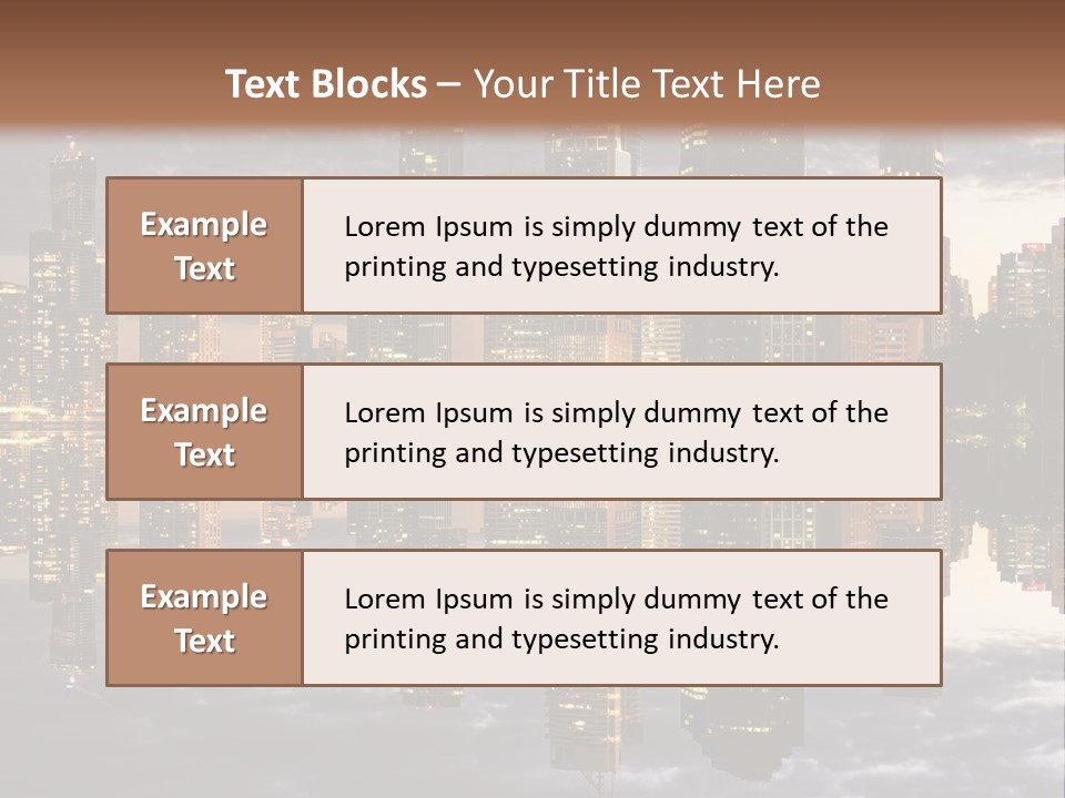 Landscape Black View PowerPoint Template