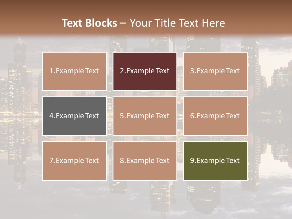 Landscape Black View PowerPoint Template