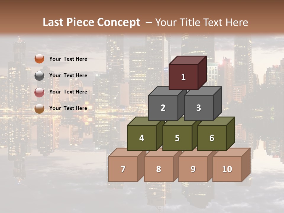 Landscape Black View PowerPoint Template