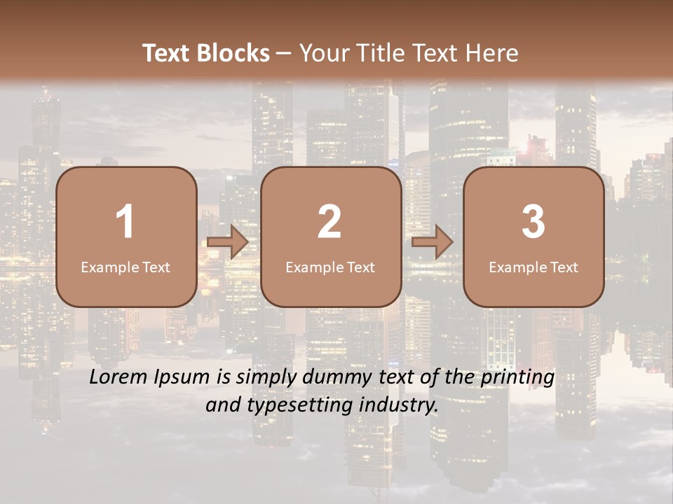 Landscape Black View PowerPoint Template