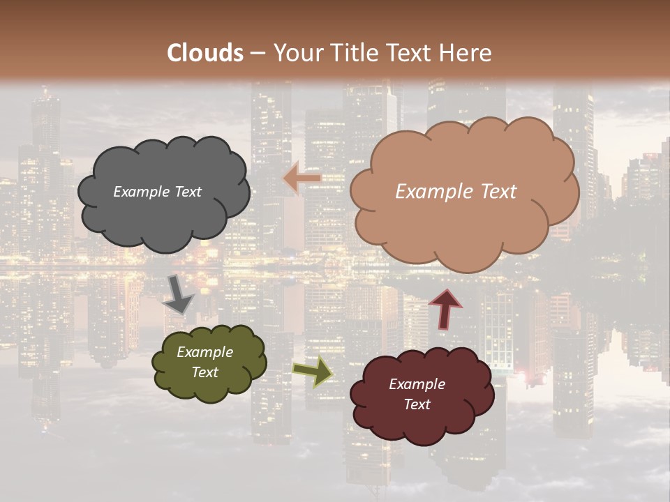 Landscape Black View PowerPoint Template