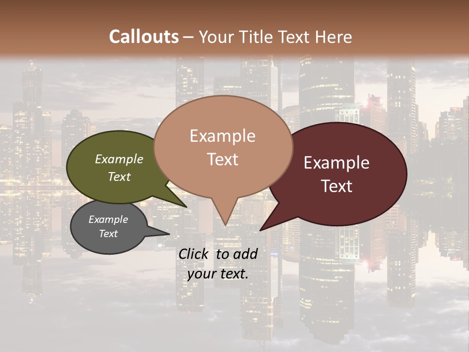 Landscape Black View PowerPoint Template