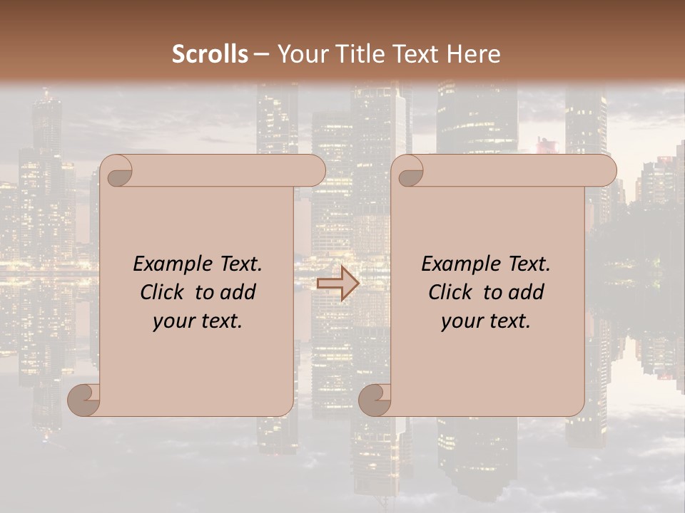 Landscape Black View PowerPoint Template