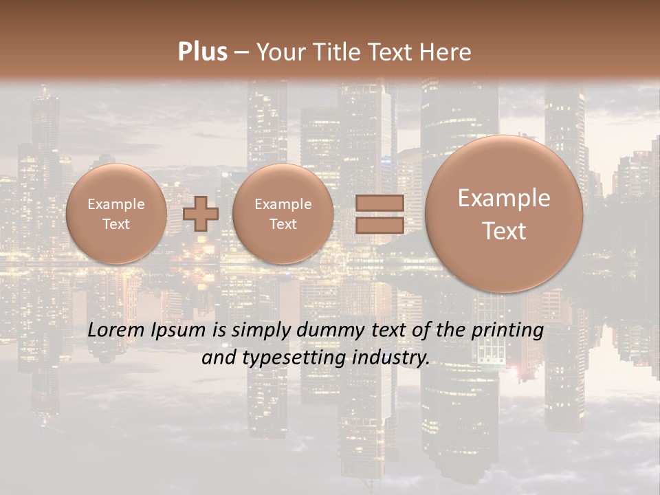 Landscape Black View PowerPoint Template