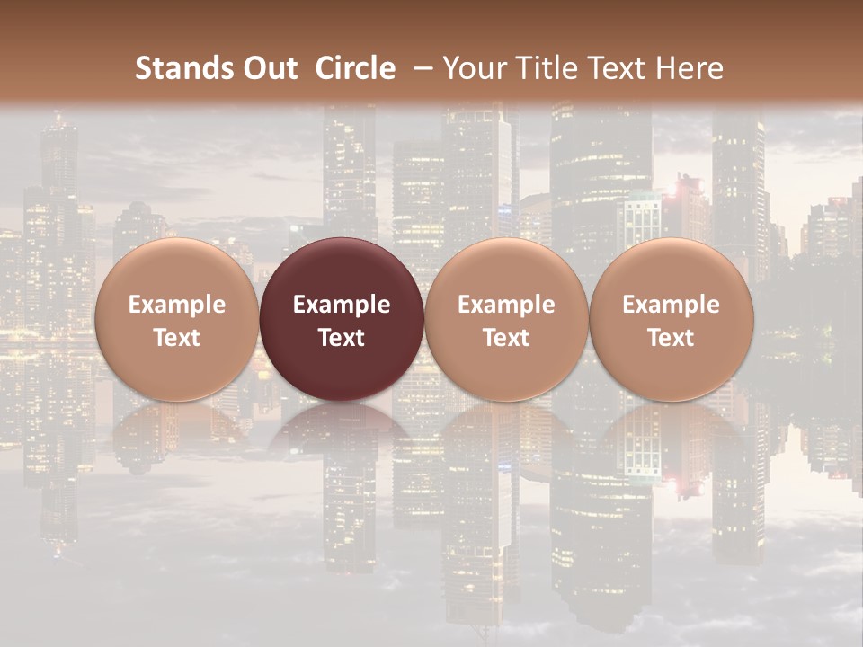 Landscape Black View PowerPoint Template