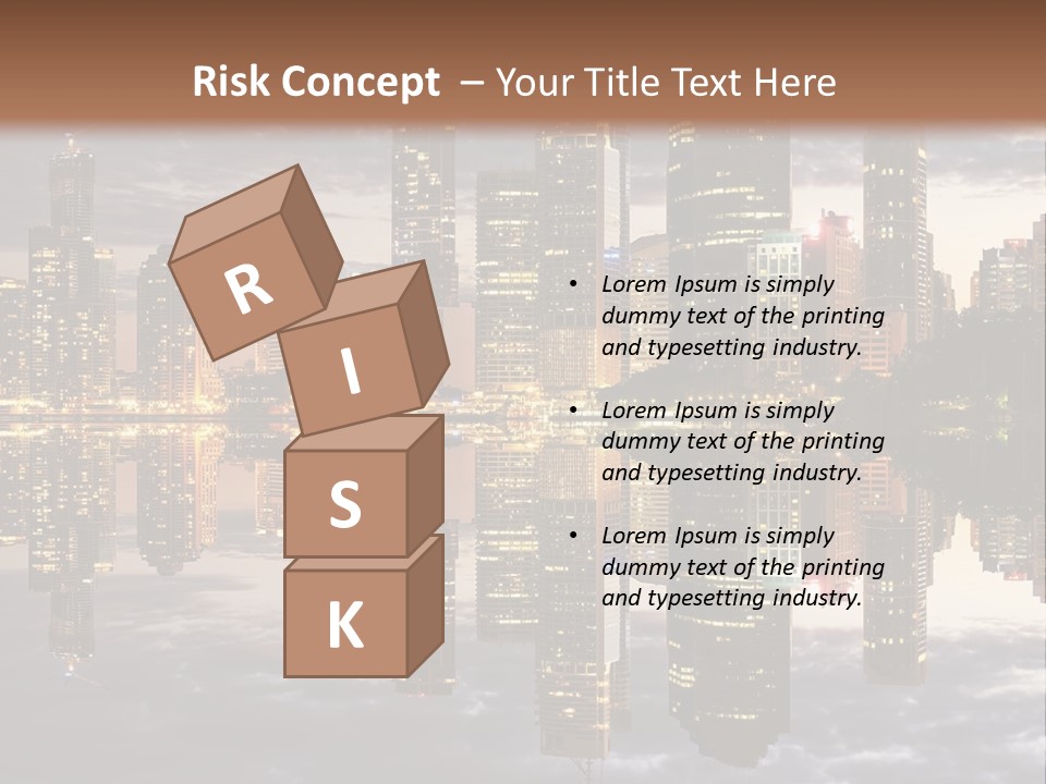 Landscape Black View PowerPoint Template