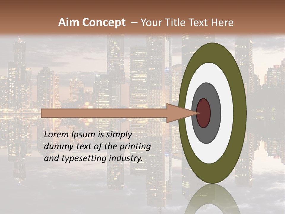 Landscape Black View PowerPoint Template