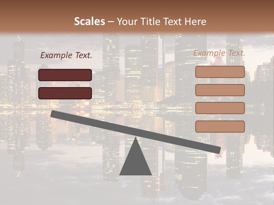 Landscape Black View PowerPoint Template