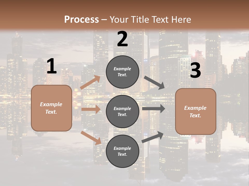 Landscape Black View PowerPoint Template