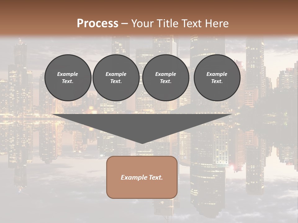 Landscape Black View PowerPoint Template