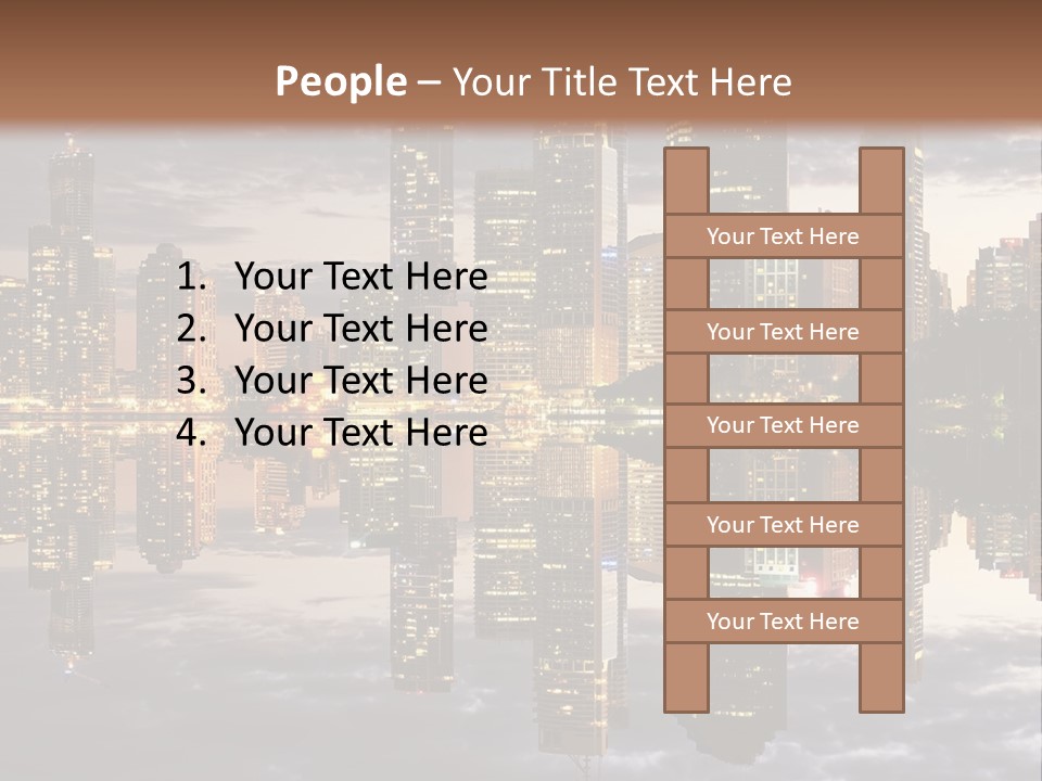 Landscape Black View PowerPoint Template