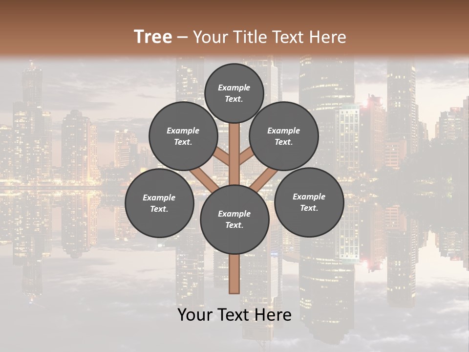 Landscape Black View PowerPoint Template