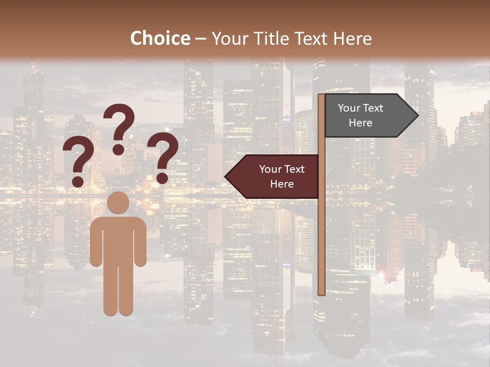 Landscape Black View PowerPoint Template